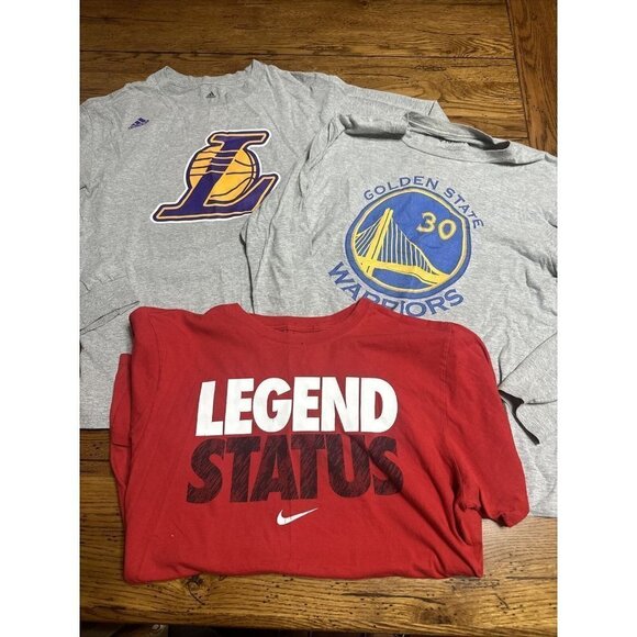 NIKE & Adidas  Mens Shirt Small/medium Lot of 3 Small/medium/large U4 - Picture 1 of 10
